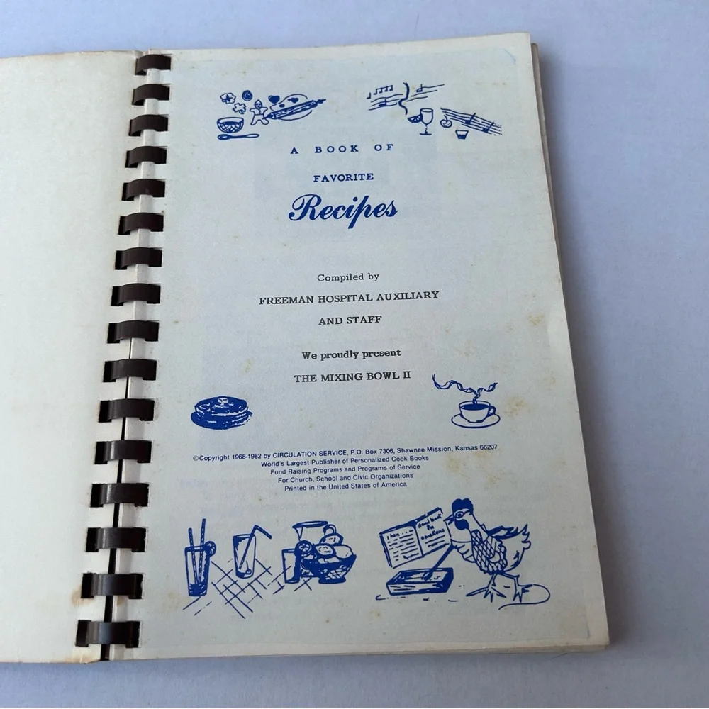 Favorite Recipes From Our Favorite Cooks Freeman Hospital Vintage Cookbook 1982